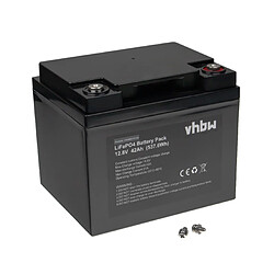 vhbw Batterie de bord pour caravane, bateau, camping, camping-car (42Ah, 12,8V, LiFePO4)