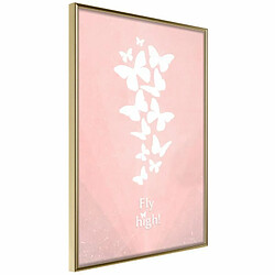 Paris Prix Affiche Murale Encadrée Butterfly Dream 20 x 30 cm Or