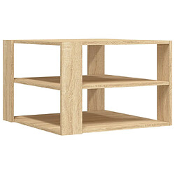 Acheter vidaXL Table basse chêne sonoma 59,5x59,5x40 cm bois d'ingénierie