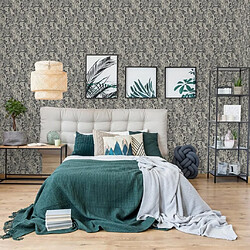 DUTCH WALLCOVERINGS Papier peint Mae Noir et beige pas cher