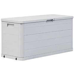 vidaXL Boîte de rangement de jardin 280 L Gris clair