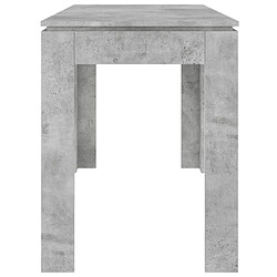 Acheter vidaXL Table à manger Gris béton 120x60x76 cm Bois d'ingénierie