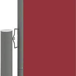 Helloshop26 Auvent paravent store brise-vue latéral rétractable de patio jardin terrasse balcon protection visuelle écran 117 x 1200 cm rouge 02_0007453