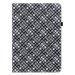 Etui en PU texture tissée multicolore avec support noir pour votre Lenovo Tab M10 HD Gen 2 TB-X306X/TB-X306F