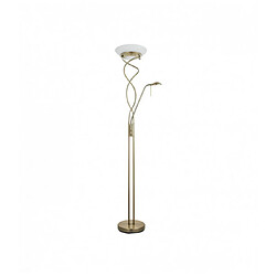 Endon Lampadaire Monaco avec liseuse, laiton antique