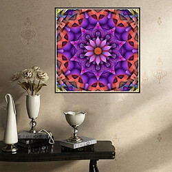 Acheter Full drill fleur diy 5d diamant peinture kit décor à la maison 25x25 cm violet