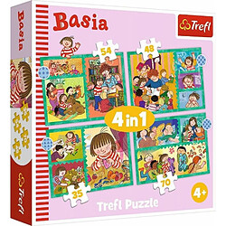 Trefl Puzzle 4w1 Przygody Basi TREFL