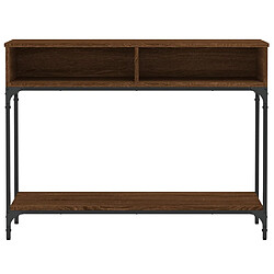 Acheter vidaXL Table console chêne marron 100x30,5x75 cm bois d'ingénierie