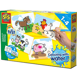 SES CREATIVE - 14455 - Coloriage a l'eau - Animaux de la Ferme