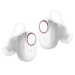 Wewoo Oreillette Bluetooth Écouteurs de réduction de bruit Sports Casque sans fil V4.2 avec étui de charge, pour iPhone, Samsung, Huawei, Xiaomi, HTC & autres smartphones blanc