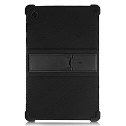 Coque en silicone souple avec béquille coulissante noir pour votre Lenovo Tab M10 HD Gen 2 TB-X306