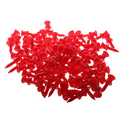 Avis Lot de 200x Tees de Golf en Plastique avec Château Rouge Orange 32mm / 25mm