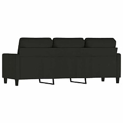 Maison Chic Canapé à 3 places,Canapé droit,Sofa de Salon,Banquette Noir 180 cm Velours -GKD458695 pas cher