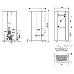 Poêle à granulés de bois 5.5kw blanc/noir - mael5blanc - SUPRA pas cher