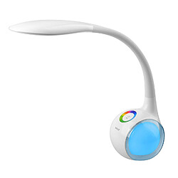 Wilit T3 5W Lampe de Table Dimmable, Lampe de Bureau LED, Lampe de Chevet pour Enfants, Champ Tactile pour la Lumière de Couleur et 3 Niveaux de Luminosité, Confortable pour les Yeux, Blanc [Classe énergétique A++]