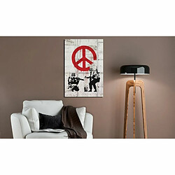 Paris Prix Tableau Imprimé Soldiers Painting Peace - Banksy 40 x 60 cm