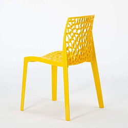 Avis 22 Chaises Gruvyer Grand Soleil nid d'abeille colorées promo prix stock, Couleur: Jaune