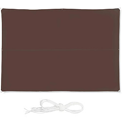 Helloshop26 Voile d'ombrage rectangle 3 x 4 m brun 13_0002932_3