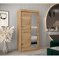 Abiks Meble Armoire PROMO V2 À Portes Coulissantes 200/100/62 2 Portes (Artisan/Artisan)