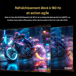 Moniteur de jeu KTC H32S17 incurvé 32 pouces 1500R 2560 x 1440 QHD 170 Hz 16:9 ELED 99 % sRGB 1 ms Temps de réponse pas cher