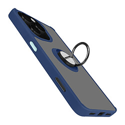 Avizar Coque pour iPhone 16 Pro Bague Métallique Support Vidéo Bleu Nuit