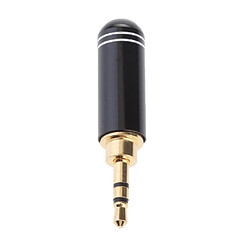 2.5mm stéréo trrs connecteur de conducteur mâle 3 pôles noir pas cher