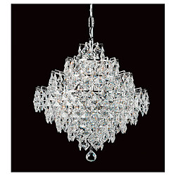 Lumière Chandelier Diamond Chrome 12 ampoules 46cm