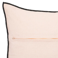 Avis Pegane Lot de 2 coussin décoratif déhoussable en lin et coton coloris rose - Longueur 45 x Profondeur 12 x Hauteur 45 cm