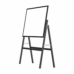 IVOL Tableau blanc sur support - Magnétique - 150x120 cm - Noir