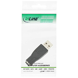 Adaptateur USB PS/2, InLine®, USB prise A sur PS/2 prise femelle