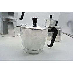 Avis Lot de 2pcs Moka Express Cafetière Italienne en Aluminium Café Latte Noir 3 Tasses / 6 Tasses