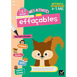 Mes activités effaçables, maternelle moyenne section, 4-5 ans : M5, MS