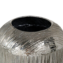 Acheter BigBuy Home Vase 15 x 15 x 28 cm Argent Aluminium