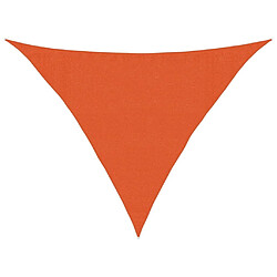 vidaXL Voile d'ombrage 160 g/m² Orange 3,5x3,5x4,9 m PEHD