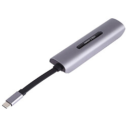 Avis Wewoo Adaptateur V157A 7 en 1 USB-C / Type-C vers PD + USB 3.0 x 3 + SD + TF + Ports HDMI Station d'accueil et lecteur de cartes HUB