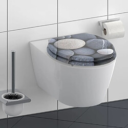 SCHÜTTE Siège de toilette avec fermeture en douceur GREY STONE