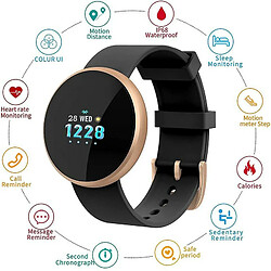 Avis Chrono Montre Connectée , Smartwatch Femme Hommes Moniteur de fréquence Cardiaque, IP68 étanche Réveil Automatique écran Montre Connectée téléphone Mobile pour iPhone Android ,Noir