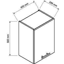 Pegane Cuisine complète LUNA 5 éléments couleur Graphite avec plan de travail inclus - Longueur 120/180 cm pas cher