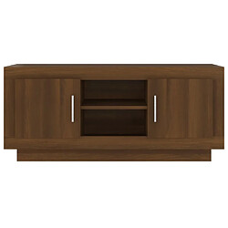 Acheter vidaXL Meuble TV chêne marron 102x35x45 cm bois d'ingénierie