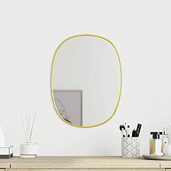 vidaXL Miroir mural Doré 30x25 cm