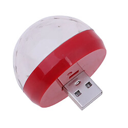 USB mini disco boule de lumière portable led parti décor lampe dj stage bar rouge pas cher