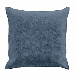 Paris Prix Housse de Coussin Romane 60x60cm Bleu