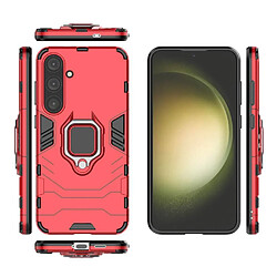 Htdmobiles Coque pour Samsung Galaxy S24 Plus 5G - housse etui rigide anti choc + film ecran - ROUGE