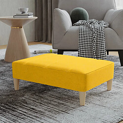 vidaXL Repose-pied Jaune 78x56x32 cm Tissu