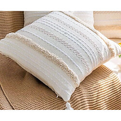 P17 45 * 45cm Taie d'oreiller glucides tissé à la main jaune tissé à la main Sous style nordique coussin de coussin salon canapé coussin couvercle