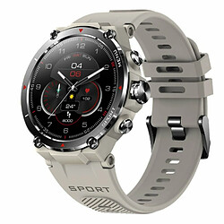 Hm03 Montre Intelligente Pour Homme Écran Amoled Ip68 Étanche Gps Beidou Glonass Positionnement Gris