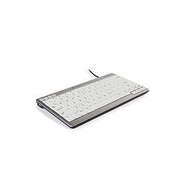 BakkerElkhuizen UltraBoard 950 clavier USB QWERTY US International Argent, Blanc