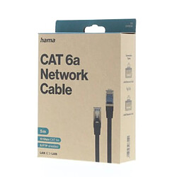 HAMA Câble réseau CAT-6a, 10 Gbit/s, blindé S/FTP, 5,00 m