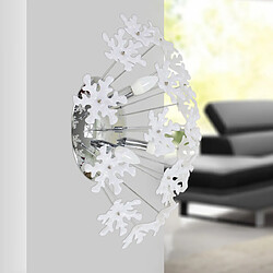 Acheter Plafonnier luminaire blanc 3 lumières Applique plafond flocons de neige