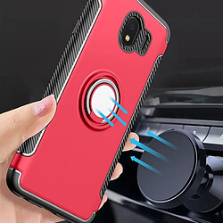 Wewoo Coque Étui de protection magnétique à 360 degrés pour bague de rotation Galaxy J4 2018 argent pas cher